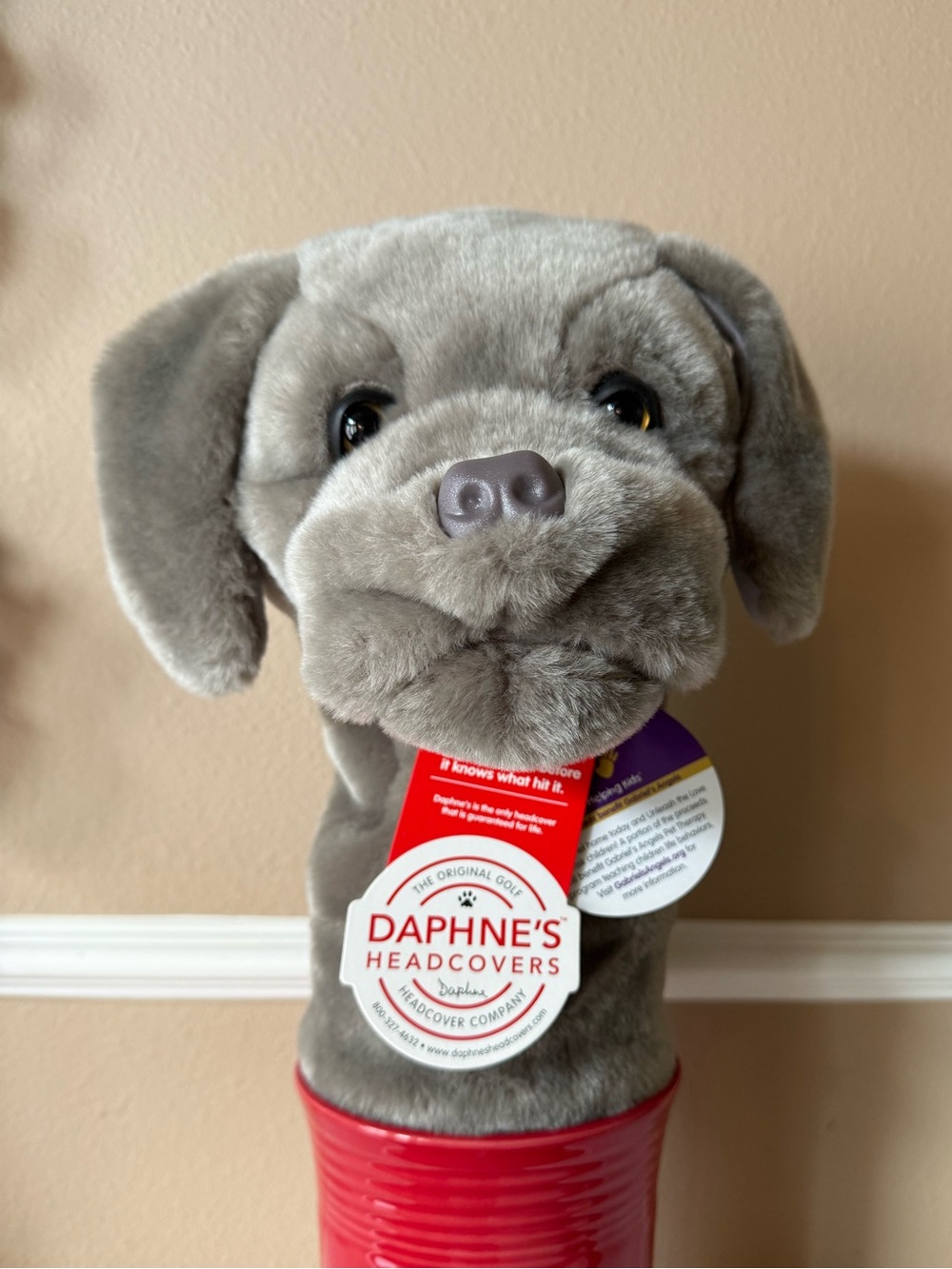 Headcover Daphne's Golf Club Driver Dog Puppy NEW Cute Weimaraner Plush 2012